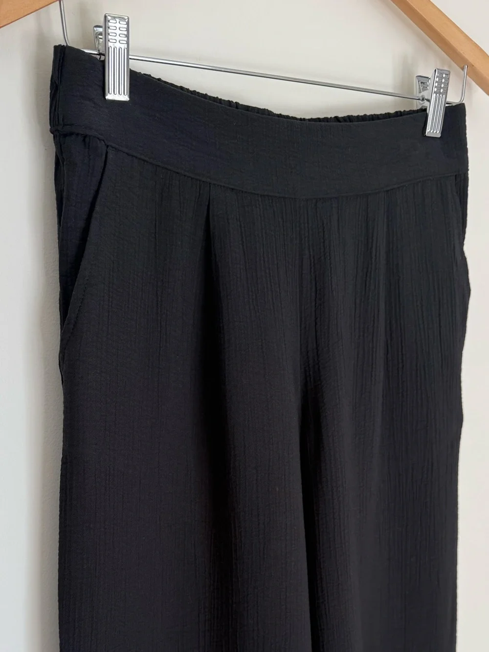 A New Day Black Flowy Wide Leg Pants